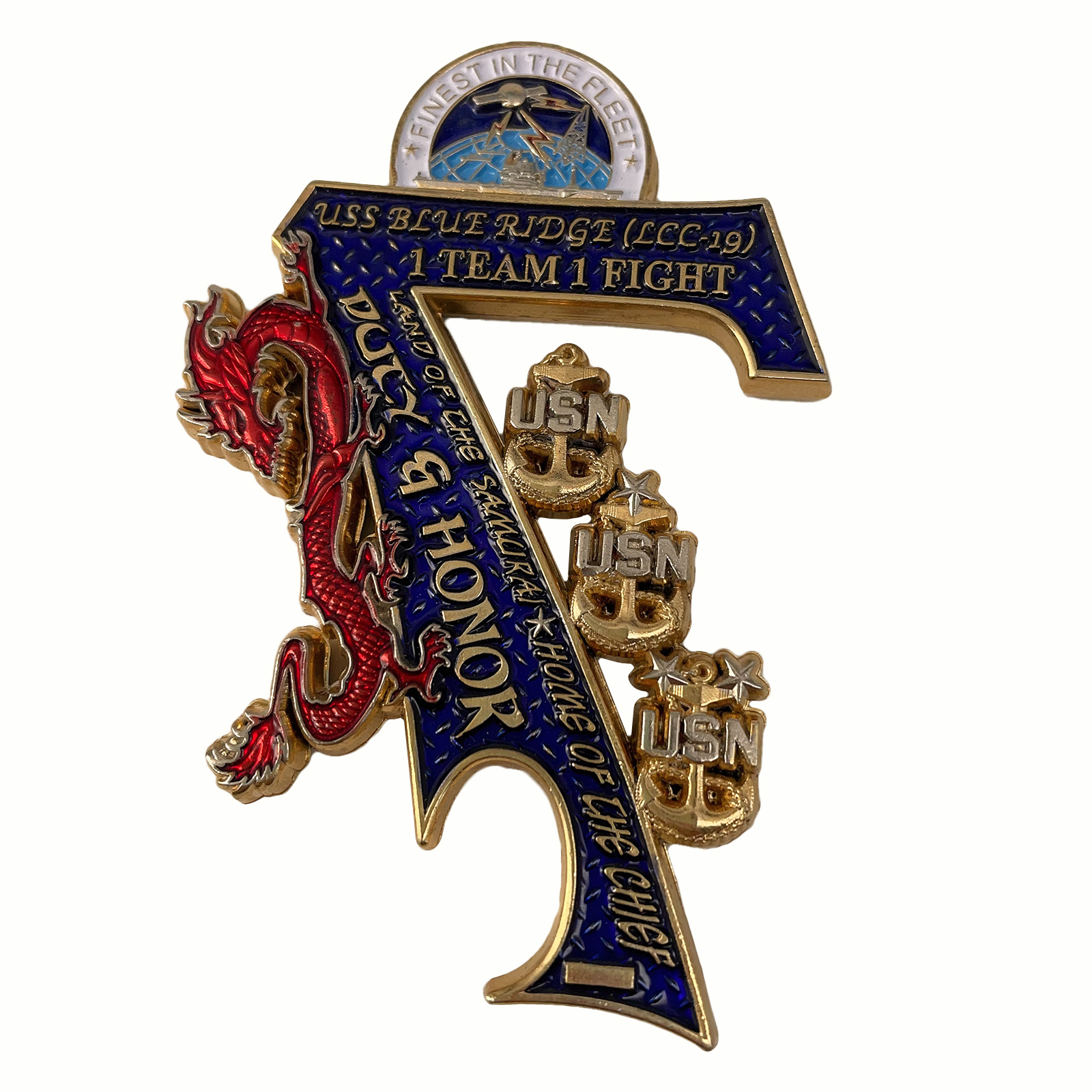 USS Blue Ridge Challenge Coin