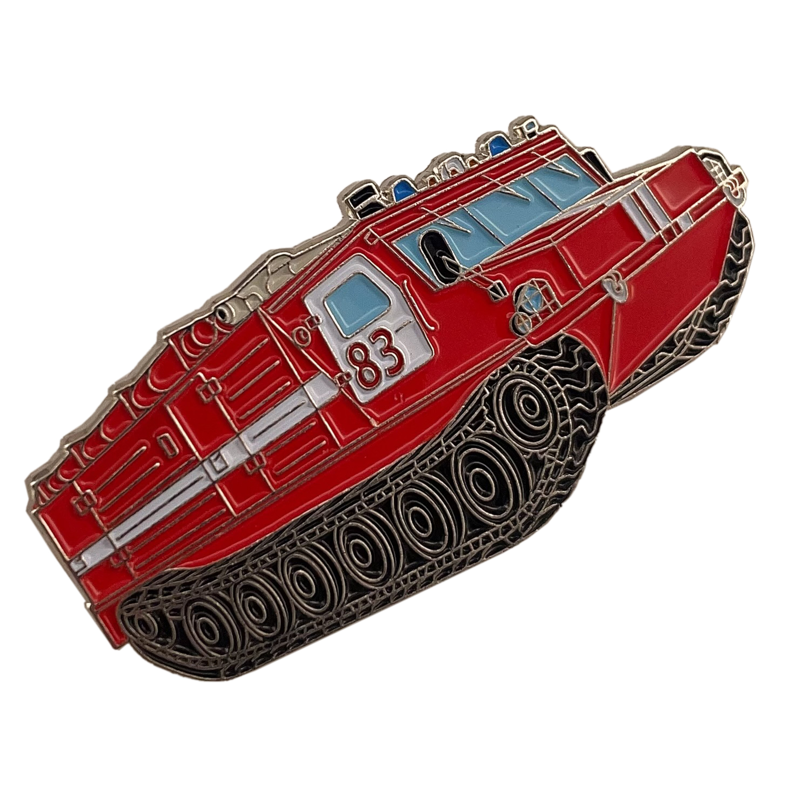 Fire Truck Soft Enamel Badge