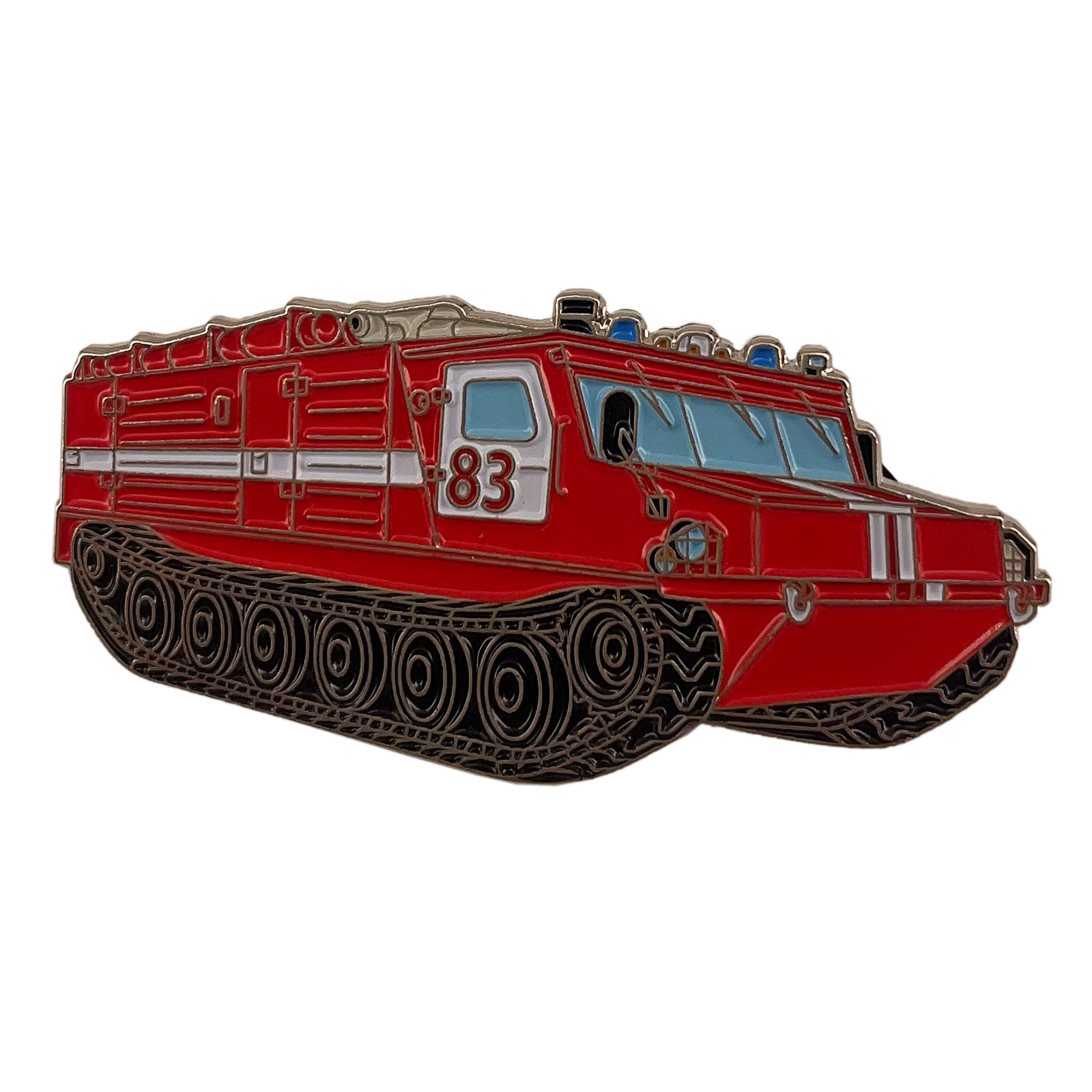 Fire Truck Soft Enamel Badge