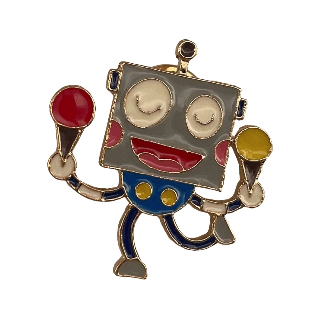 Cartoon Robot Soft Enamel Pin