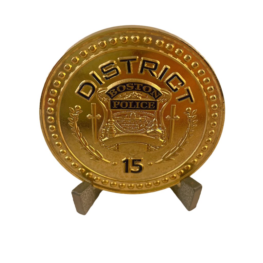 Boston Police District 15 Challenge Coin