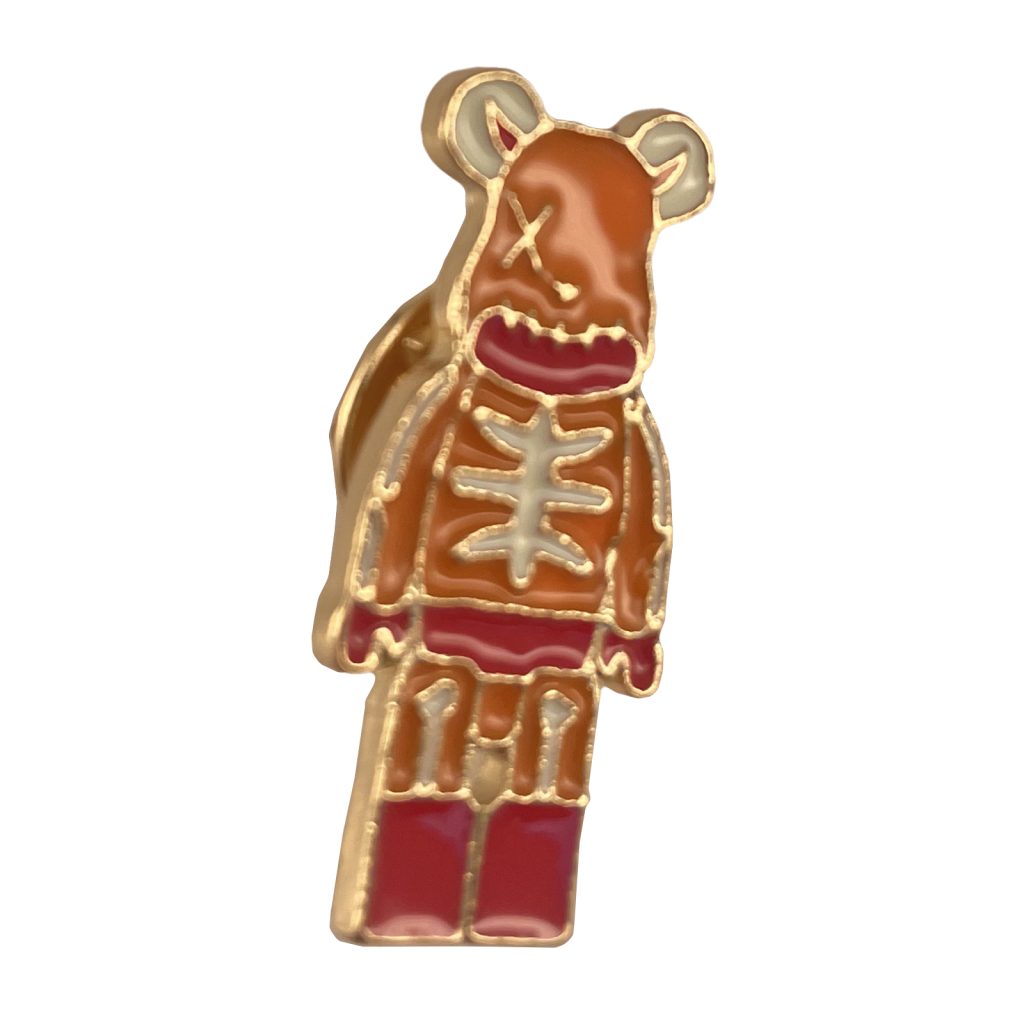 Skull Bearbrick Soft Enamel Pin