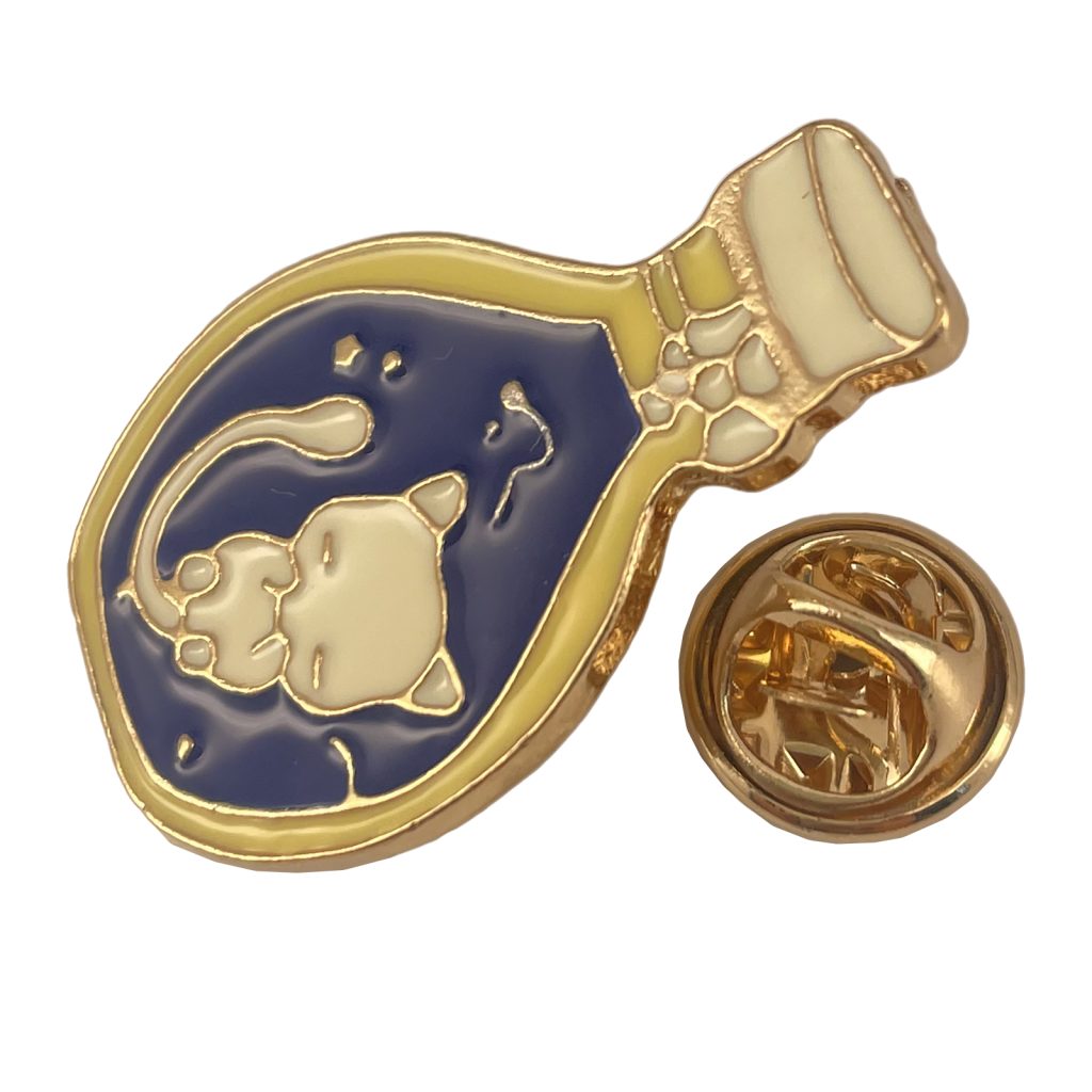 Cat in a Bottle Brooch