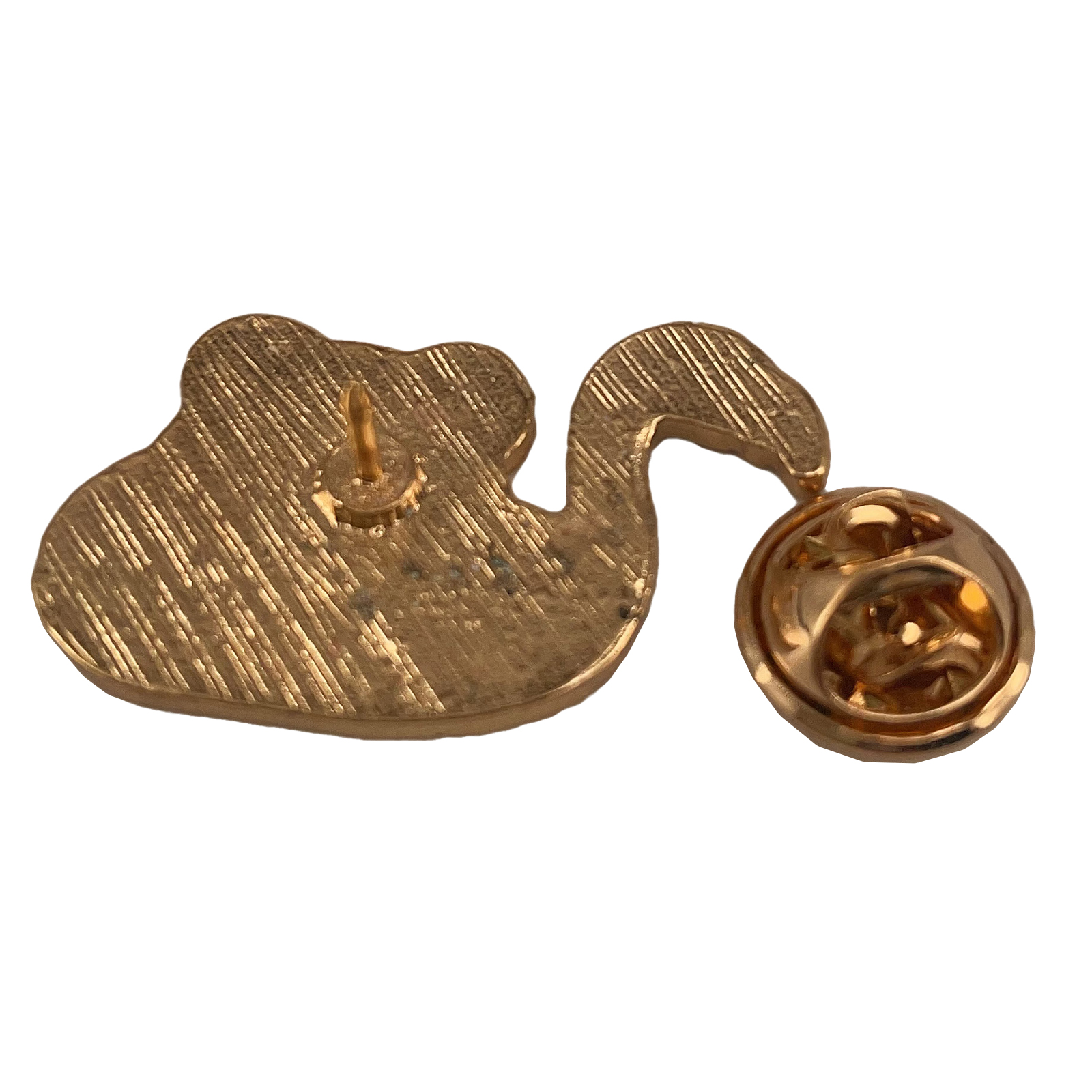 Flamingo And Frog Combination Metal Brooch