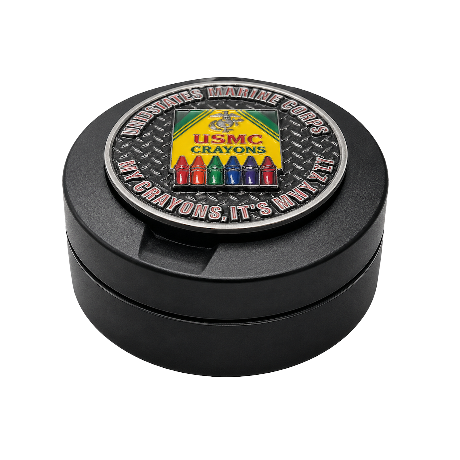 USMC Challenge Coin Metal Storage Box