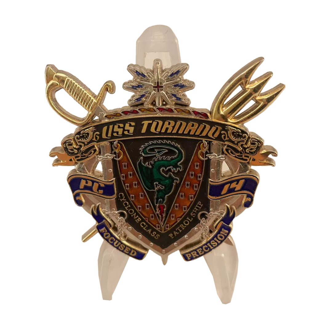 USS Tornado PC-14 Challenge Coin