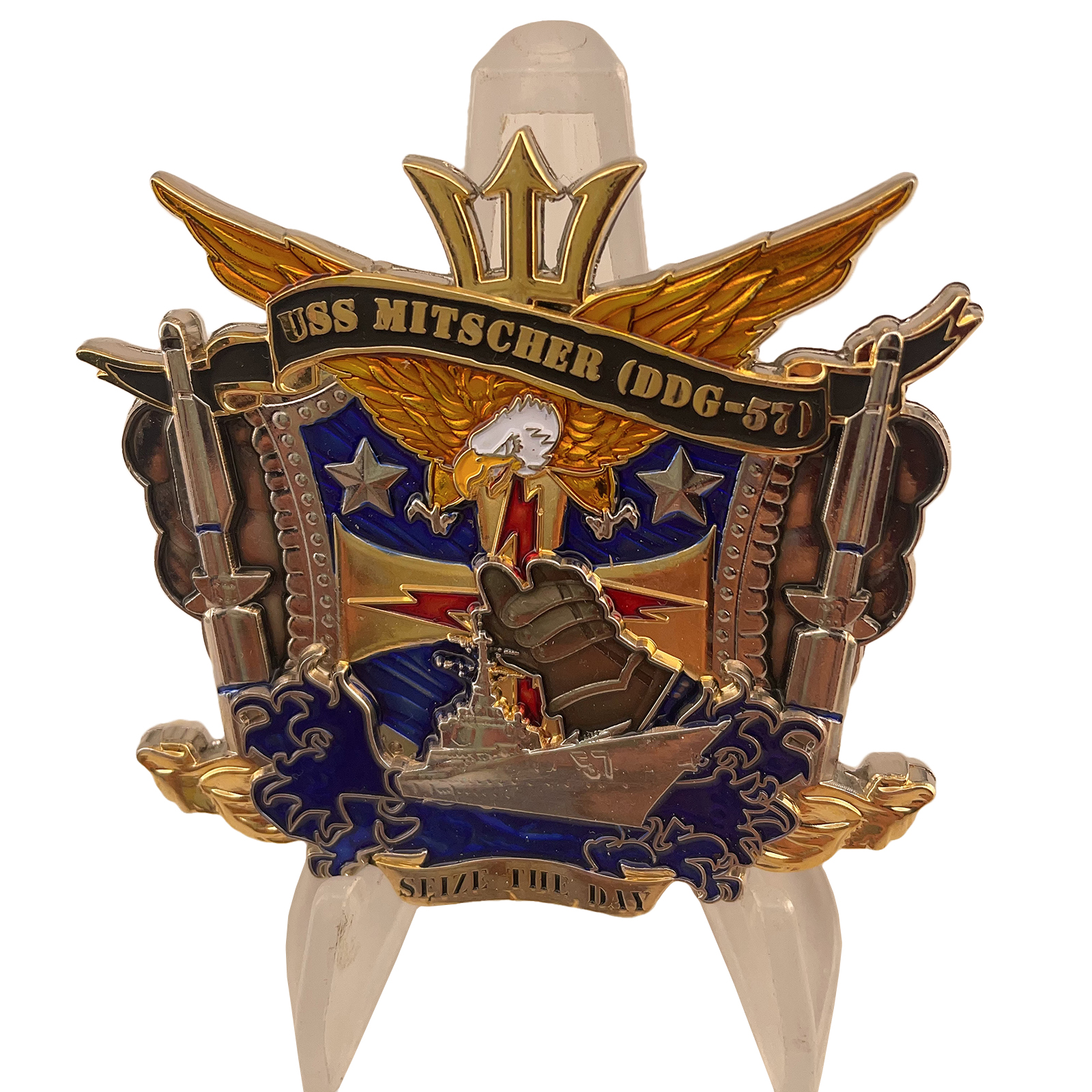 USS Mitscher (DDG-57) Chief's Mess Custom Challenge Coin