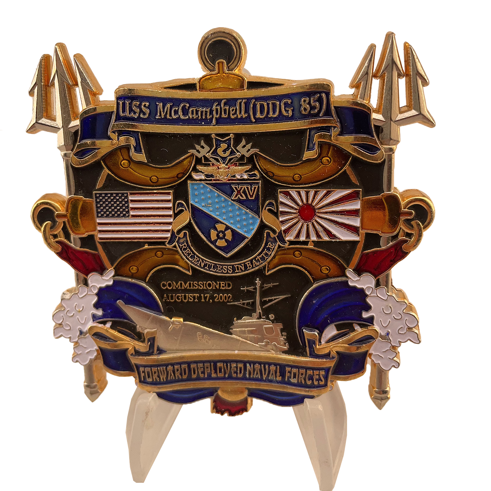 USS McCampbell DDG-85 CHIEFS MESS Challenge Coin