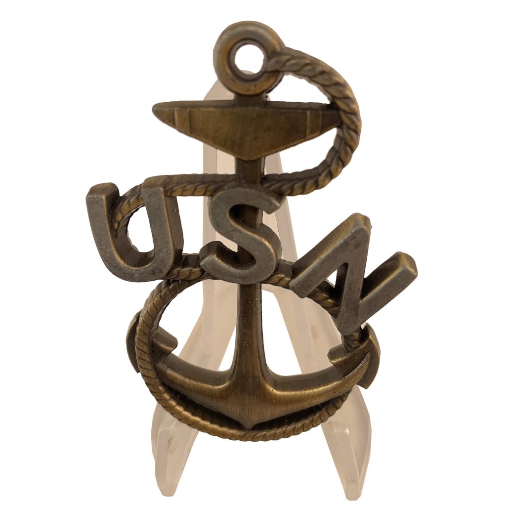 Anchor-Shaped Military Challenge Coin