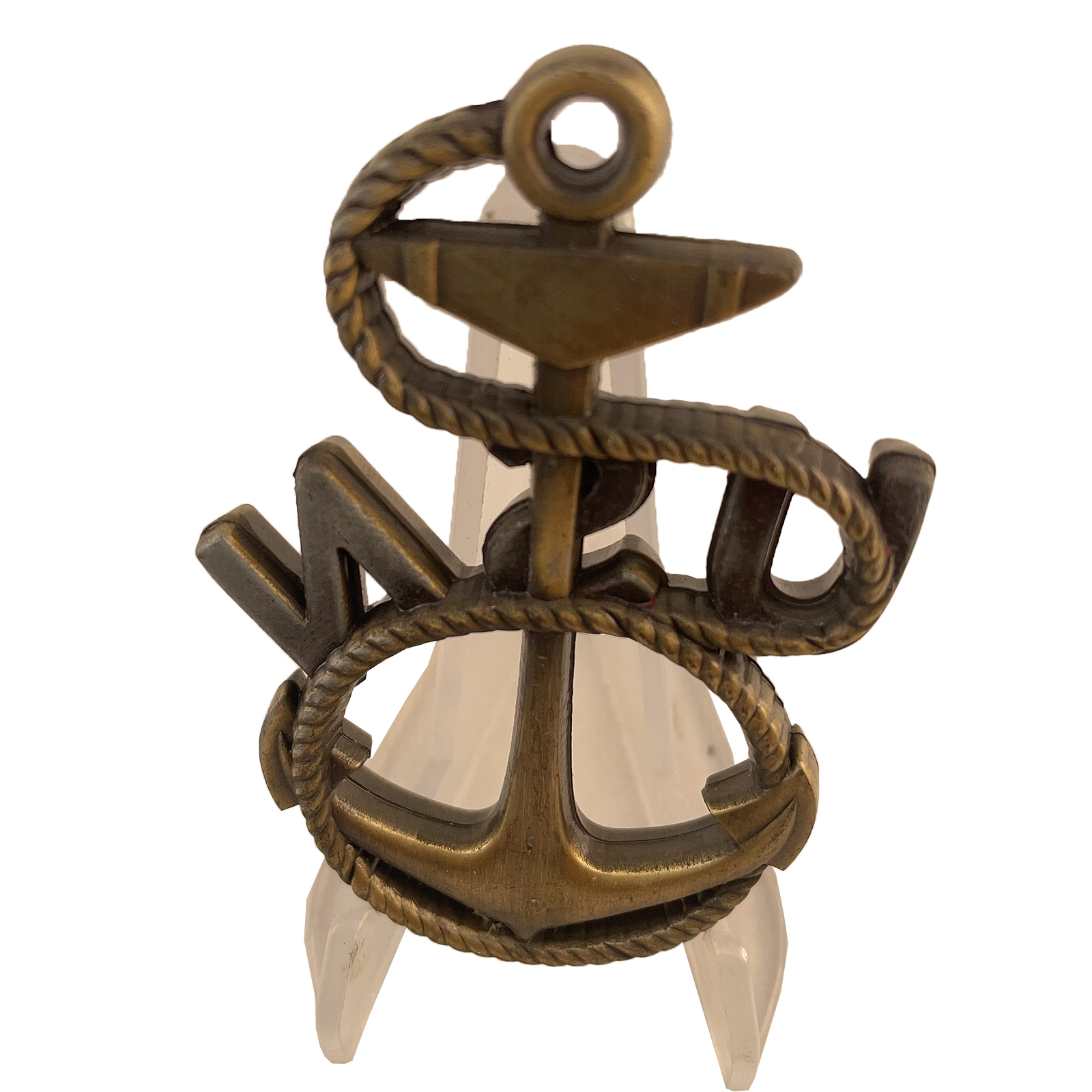 Anchor-Shaped Military Challenge Coin