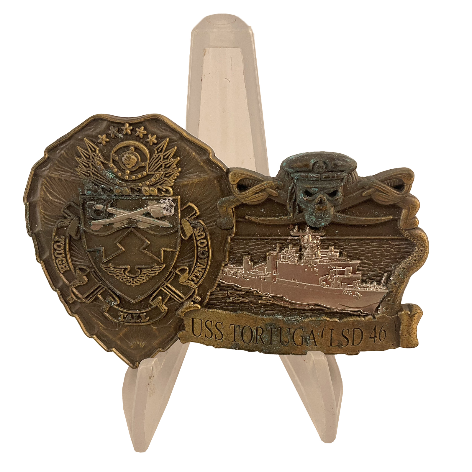 USS Tortuga Sergeant Major Custom Challenge Coin