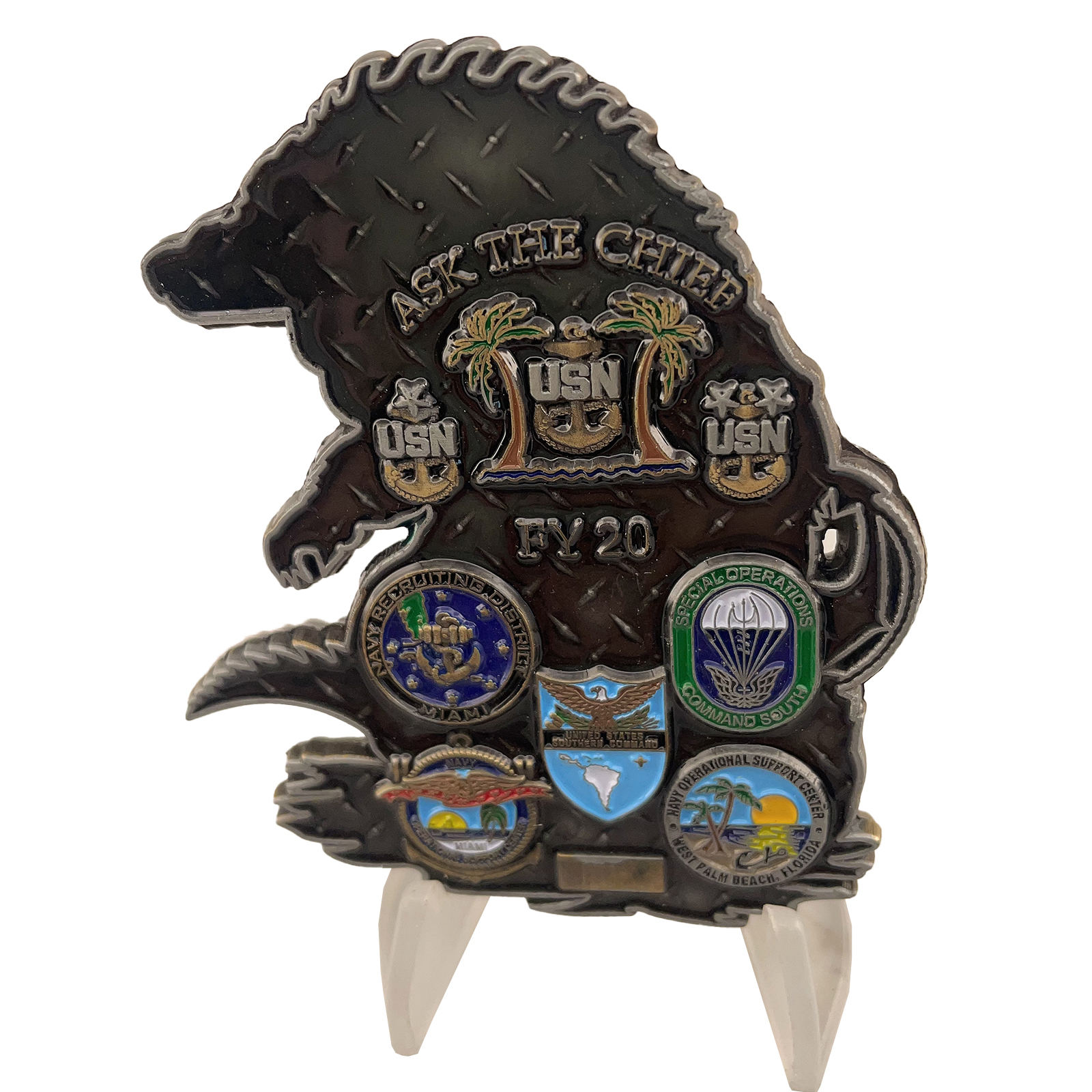 USN Miami Chief's Mess Custom Challenge Coin