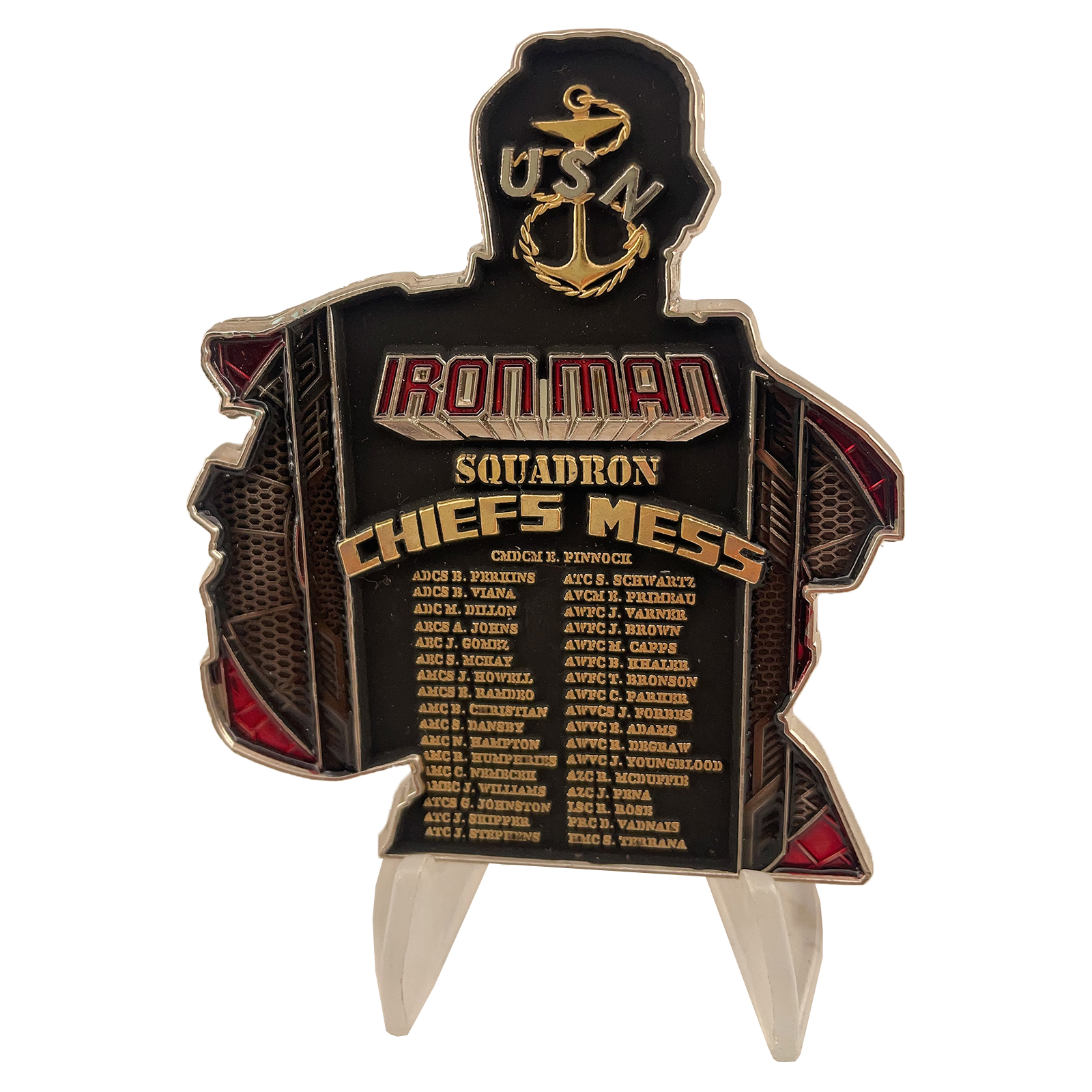USN "Iron Man Squadron" Chiefs Mess Custom Challenge Coin