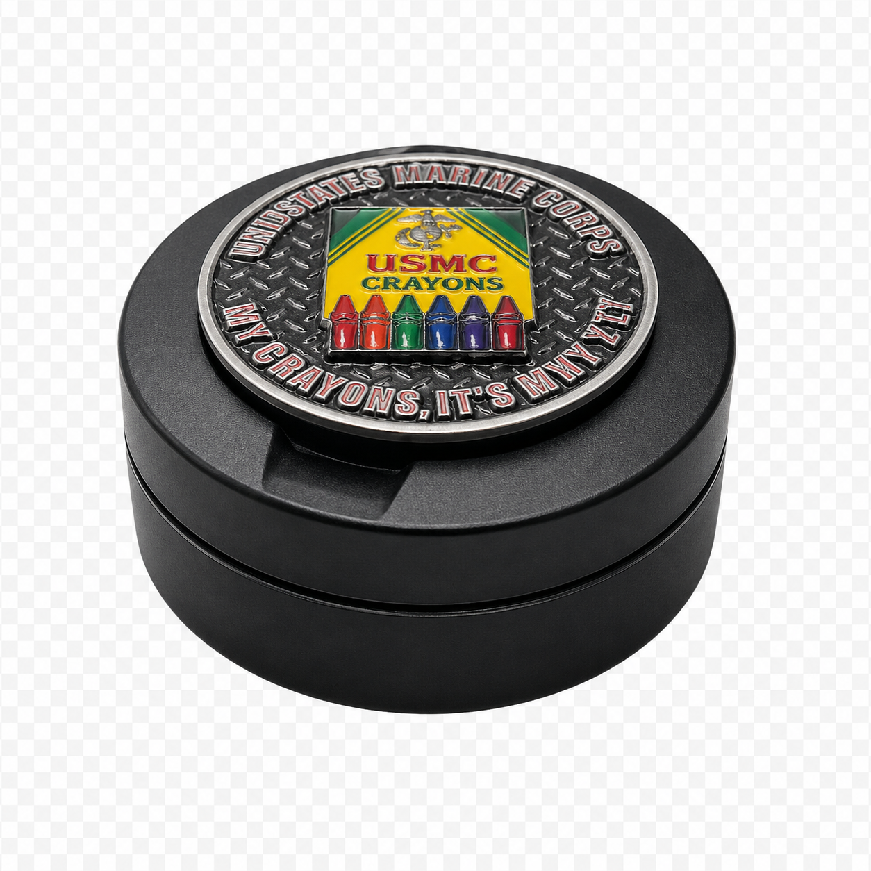 USMC Challenge Coin Metal Storage Box