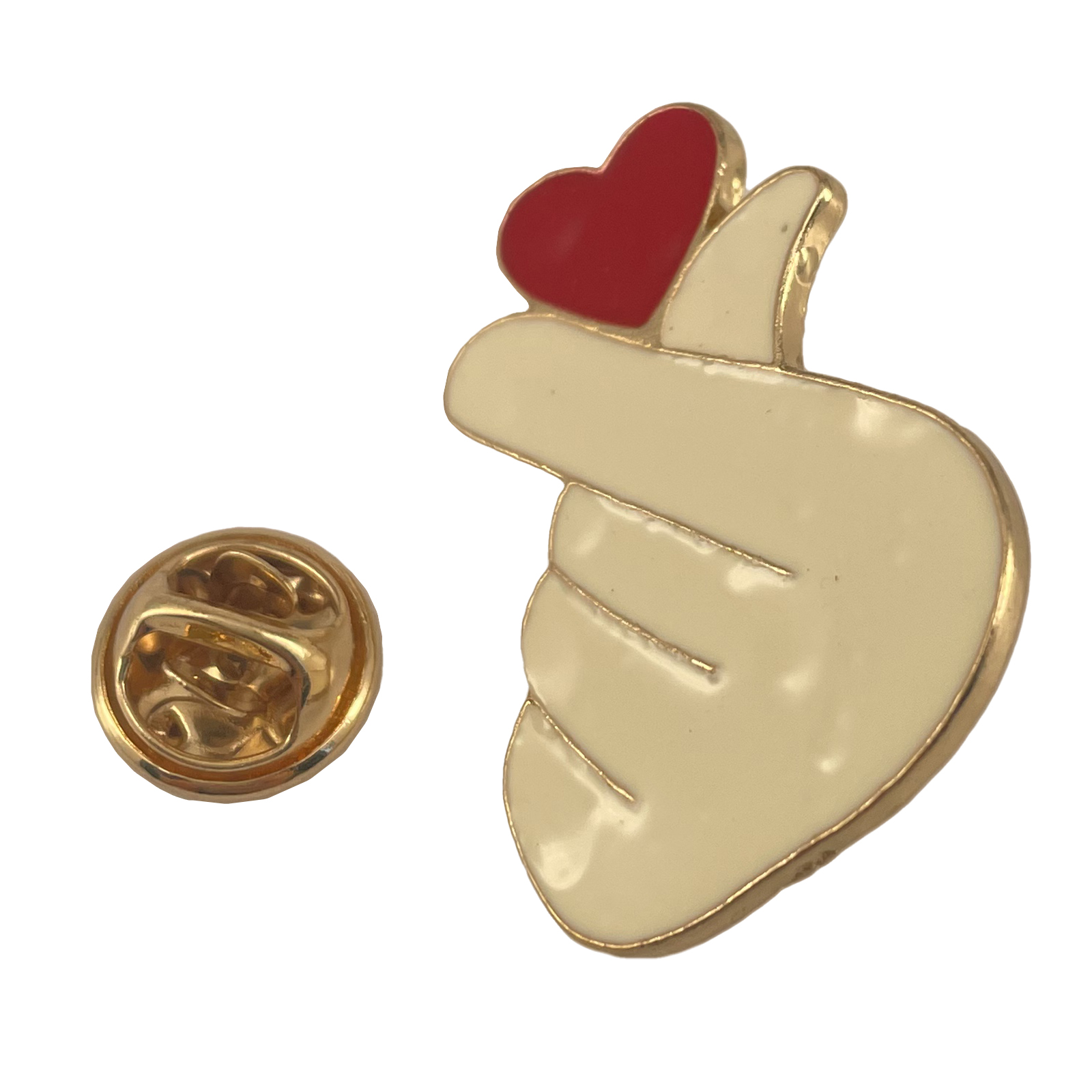 Heart Gesture Soft Enamel Pin