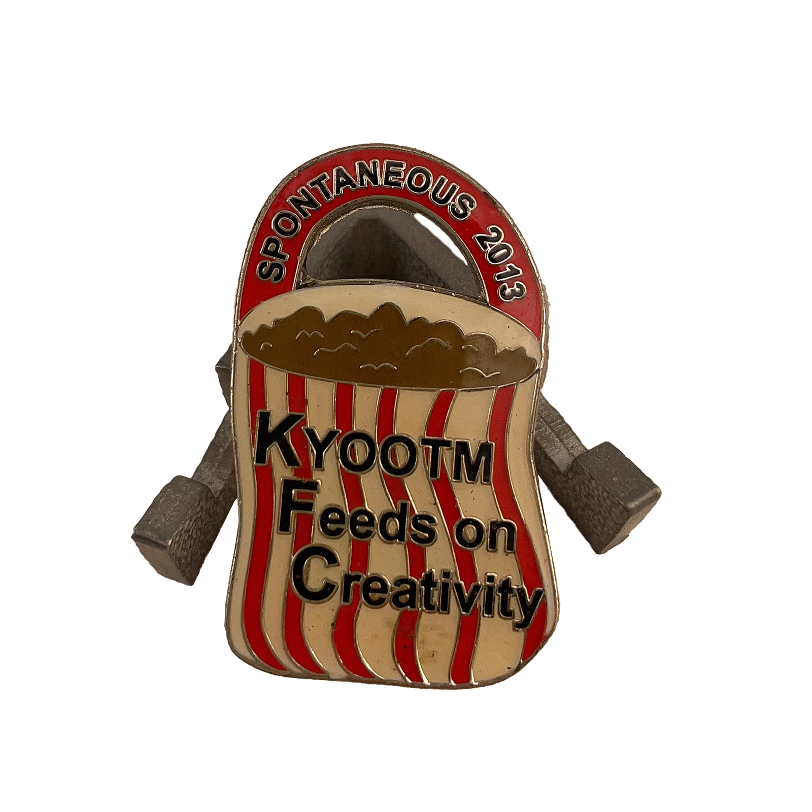 Popcorn Bucket Lapel Pin