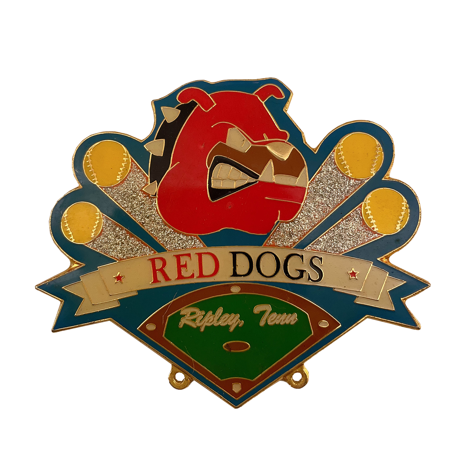 Red Dogs Baseball Team Commemorative Badge