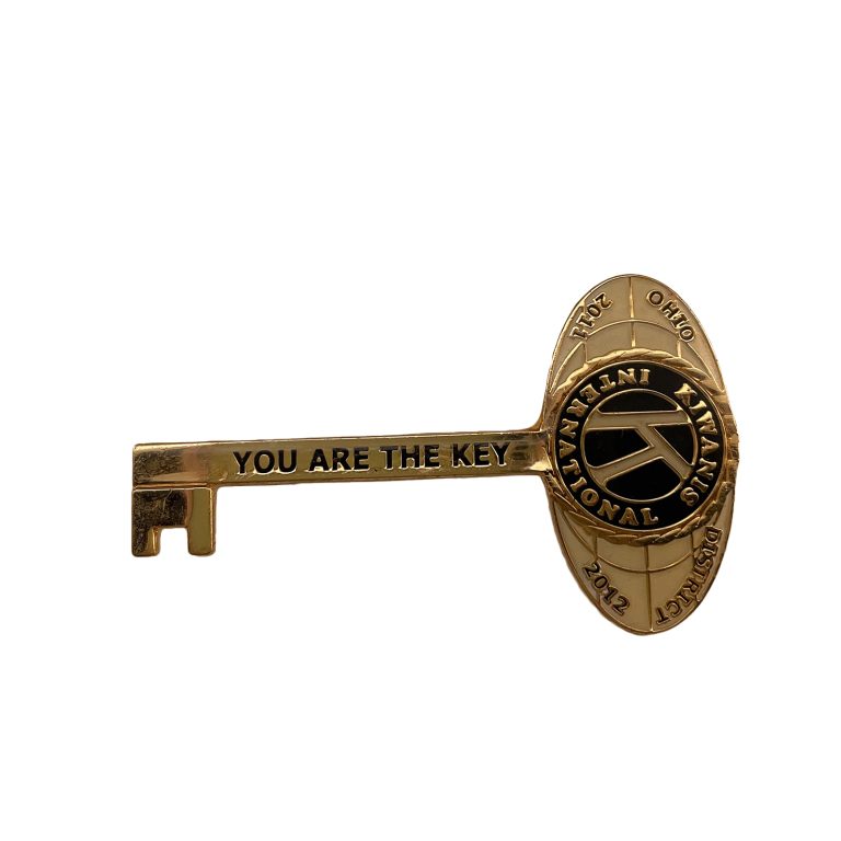 International Kiwanis Club Key-Shaped Badge