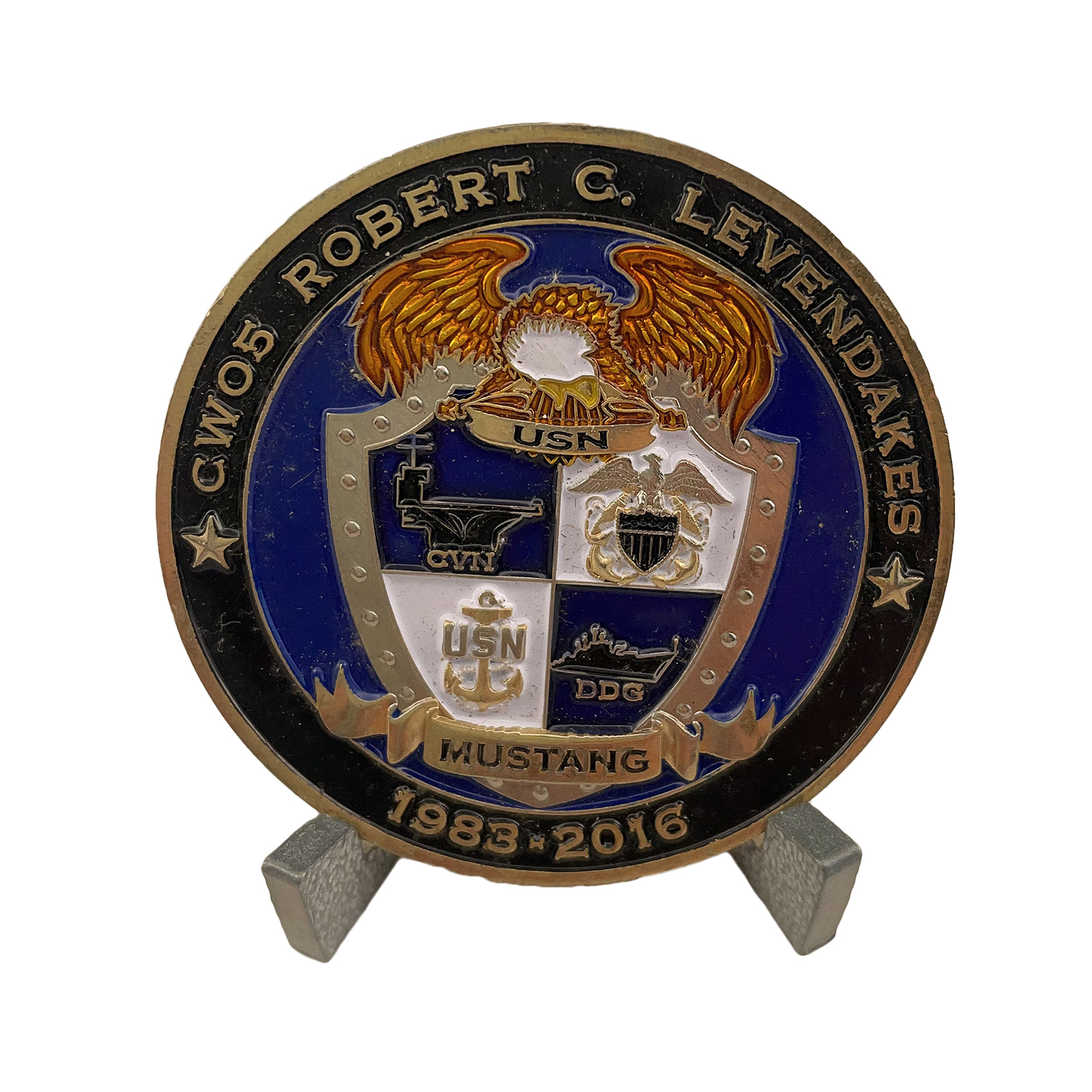 USN CWO Retirement Commemorative Coin