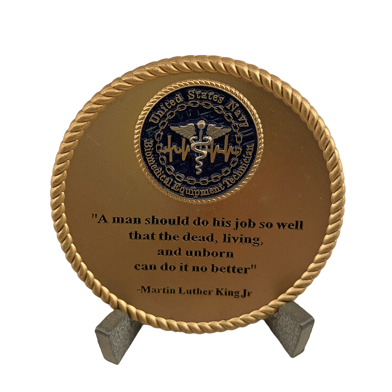 USN Biomedical Equipment Technician Challenge Coin