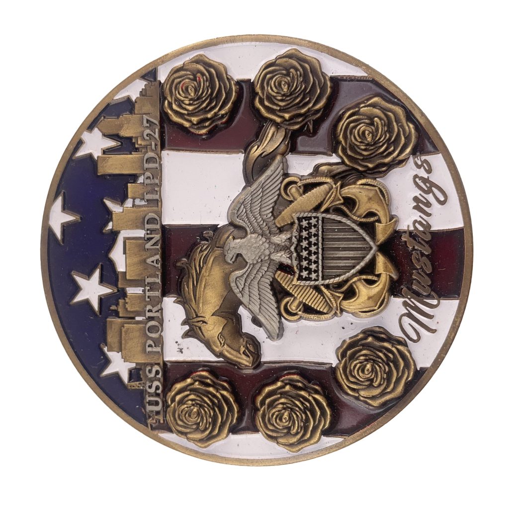 USS Portland Custom Challeng Coin