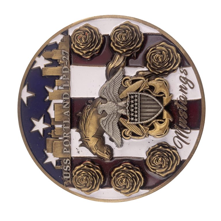USS Portland Custom Challeng Coin