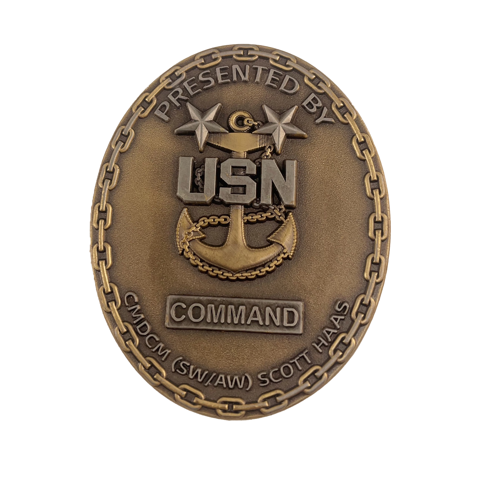 CMDCM (SW/AW) Scott Haas Custom Challenge Coin