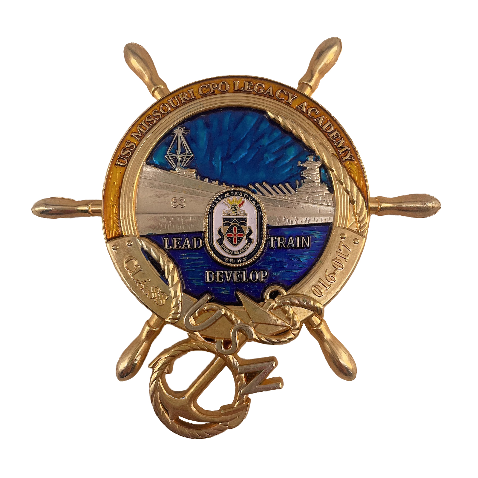 USS Missouri BB-63 Challenge Coin