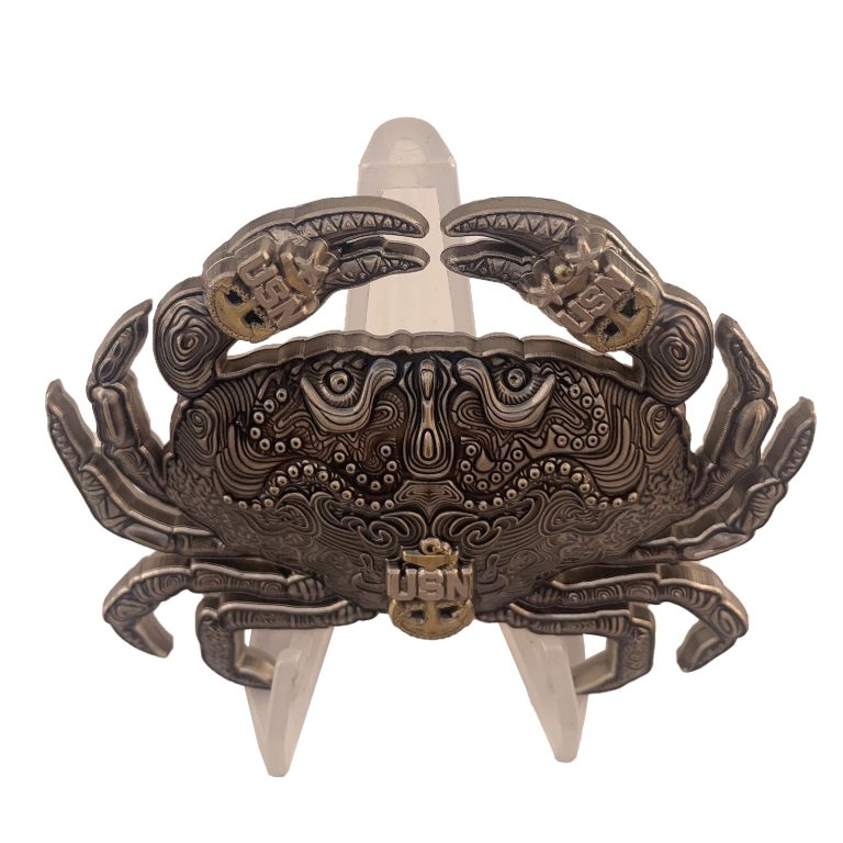 USN Crab Anchor Challenge Coin