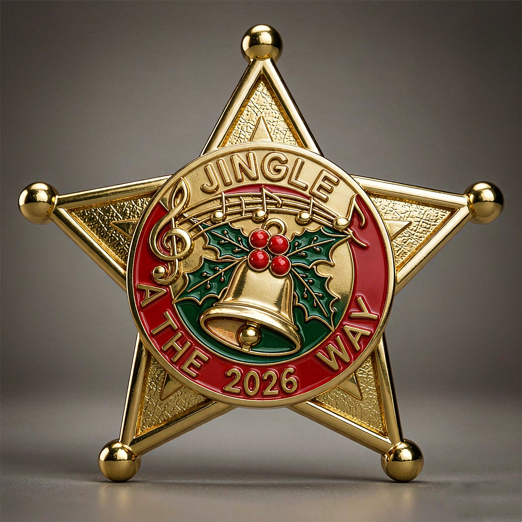 Christmas Carol Sheriff Badge