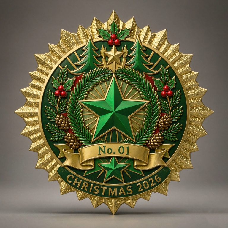 Silent Night 2026 Christmas Badge