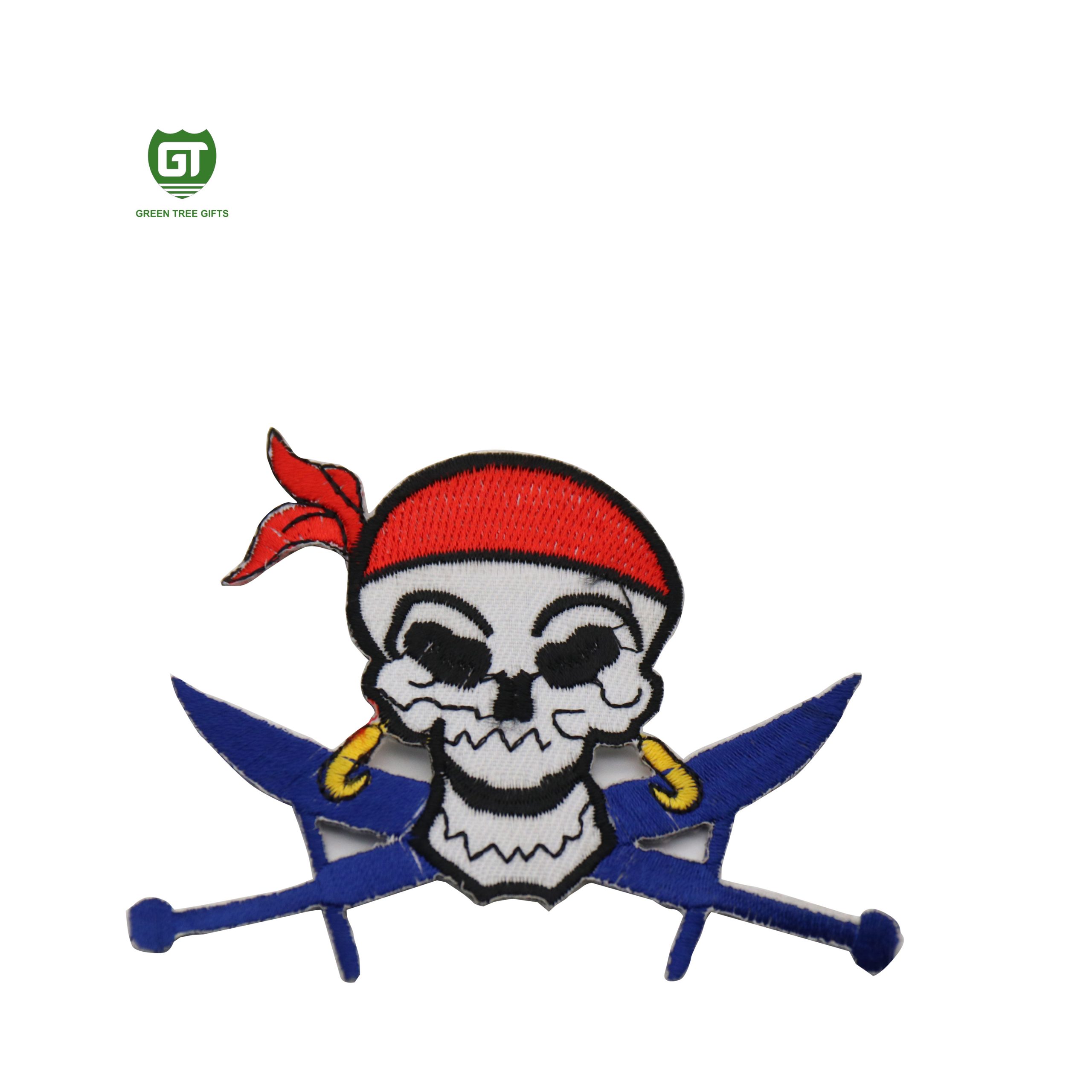 Pirate Skull Embroidery Patches