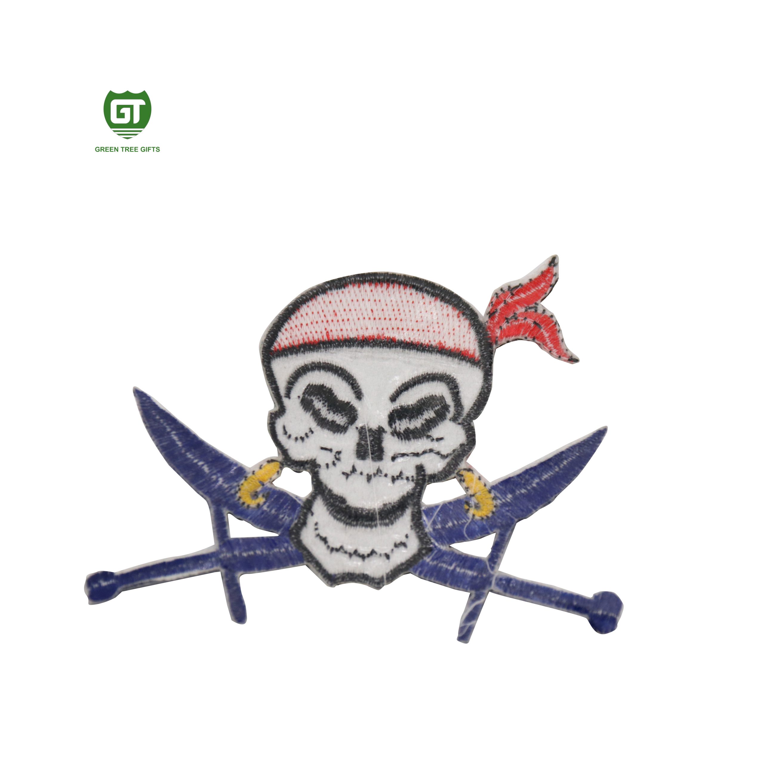 Pirate Skull Embroidery Patches