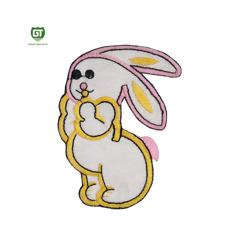 Cartoon White Rabbit Embroidery Patches