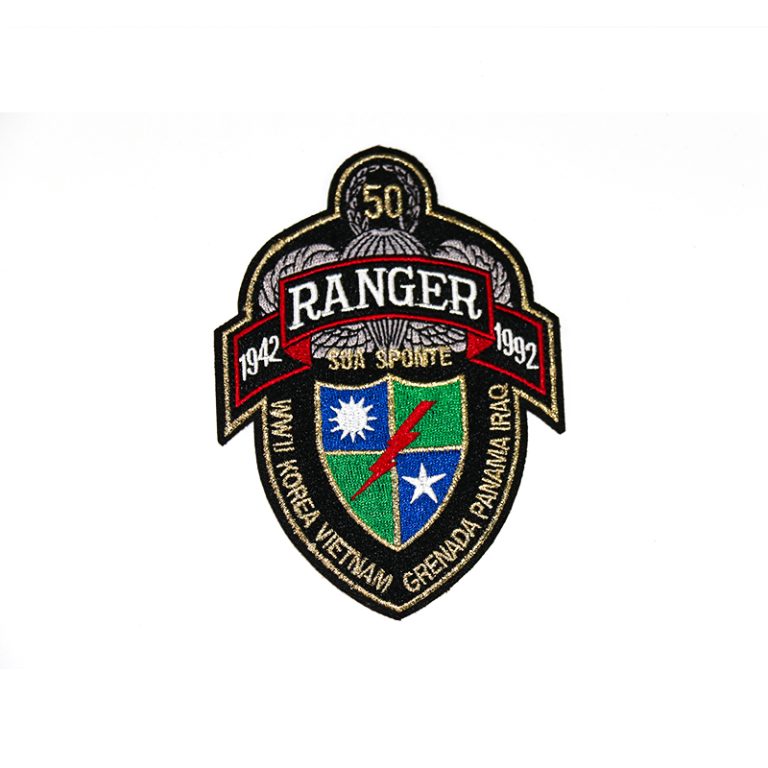 50th Anniversary of the 75th USA Rangers Embroidery Patches