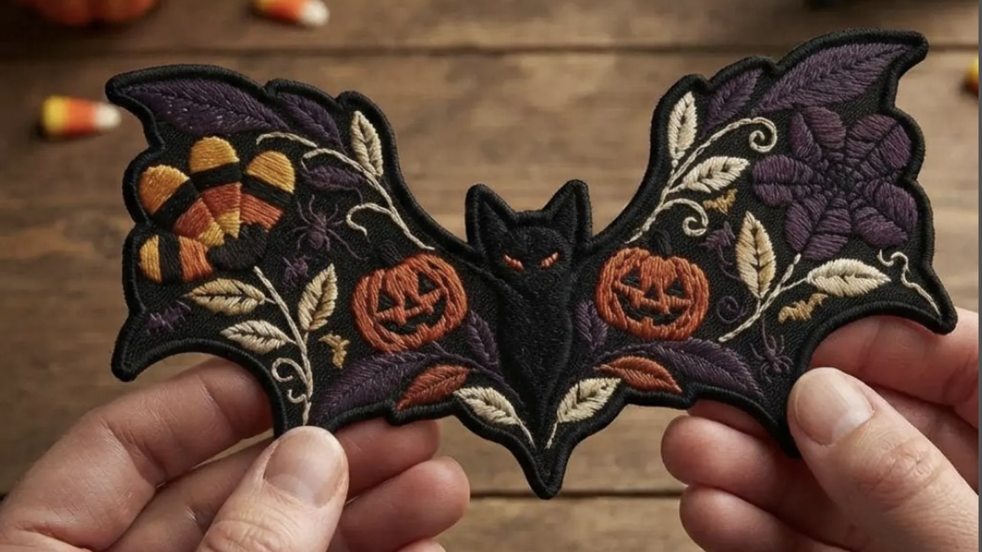 Halloween embroidery patches