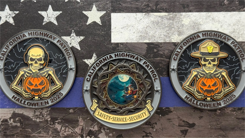 Halloween Challenge Coins and Lapel Pins