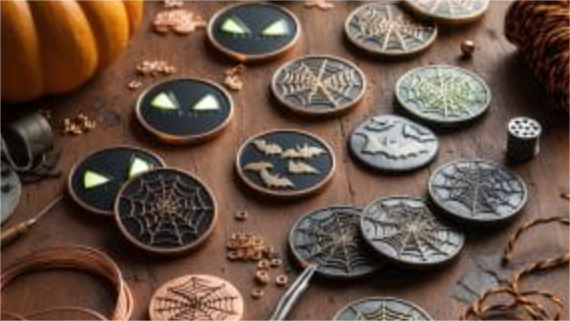 Halloween Challenge Coins and Lapel Pins