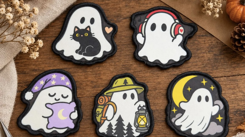 Halloween embroidery patches
