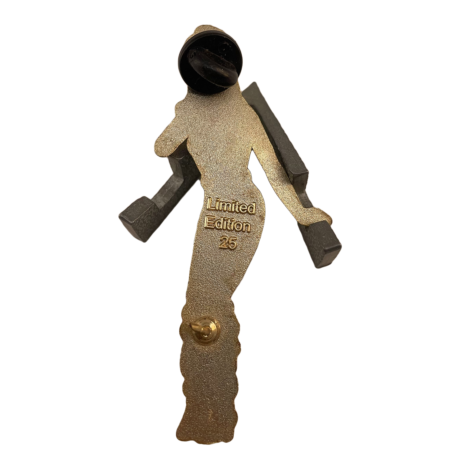 Neon Aerobics Girl Lapel Pin