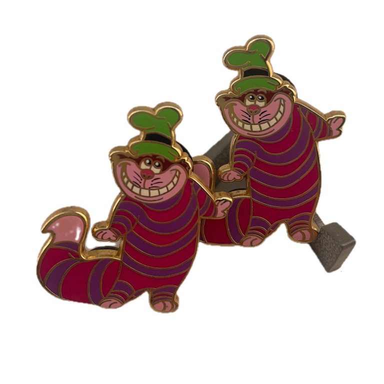 Cheshire Cat Duo Lapel Pin