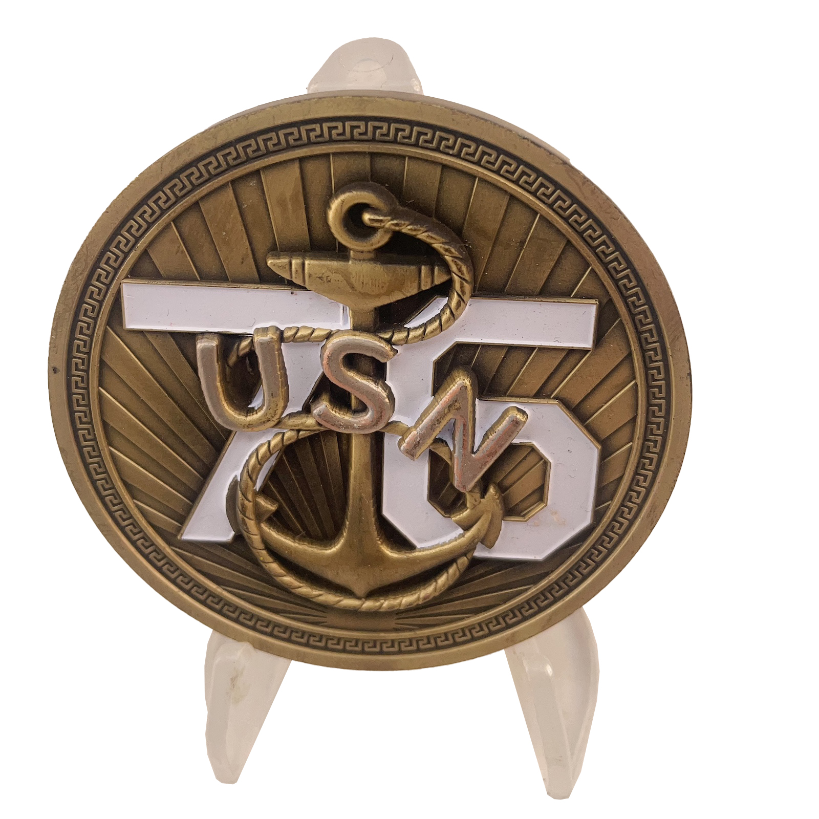 CVN-76 Chiefs Mess Challenge Coin