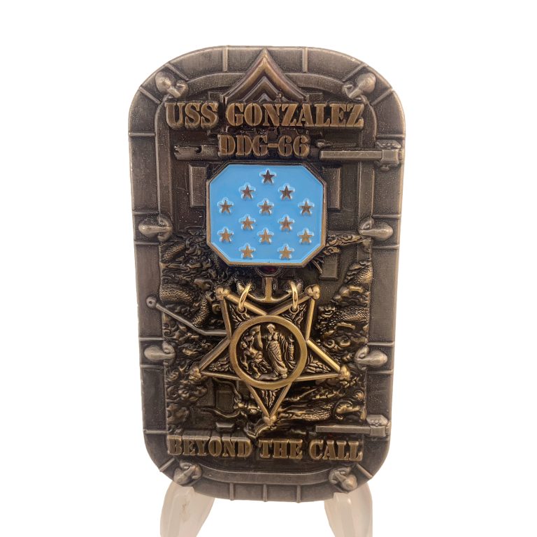 DDG-66 Hinged Challenge Coin