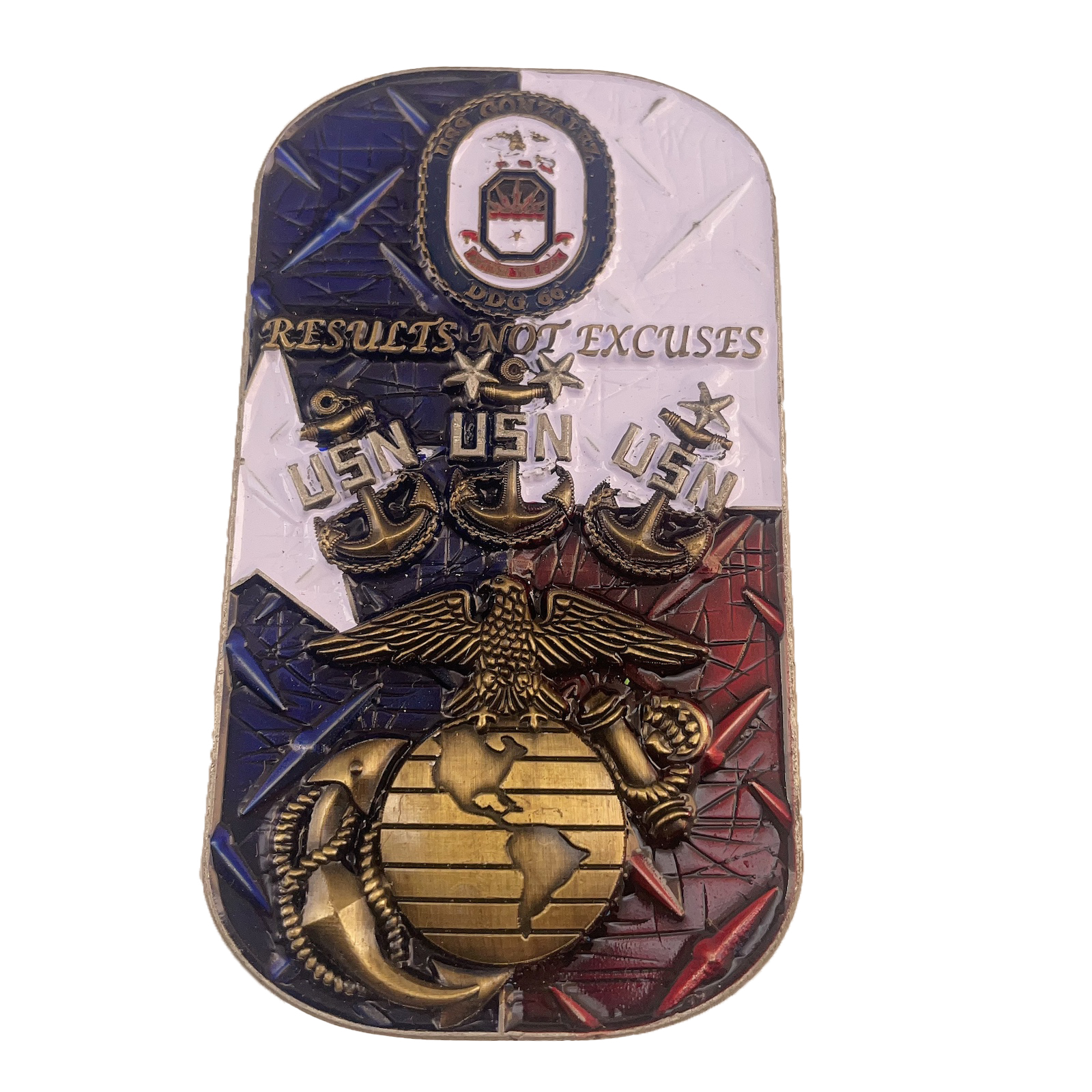 DDG-66 Hinged Challenge Coin