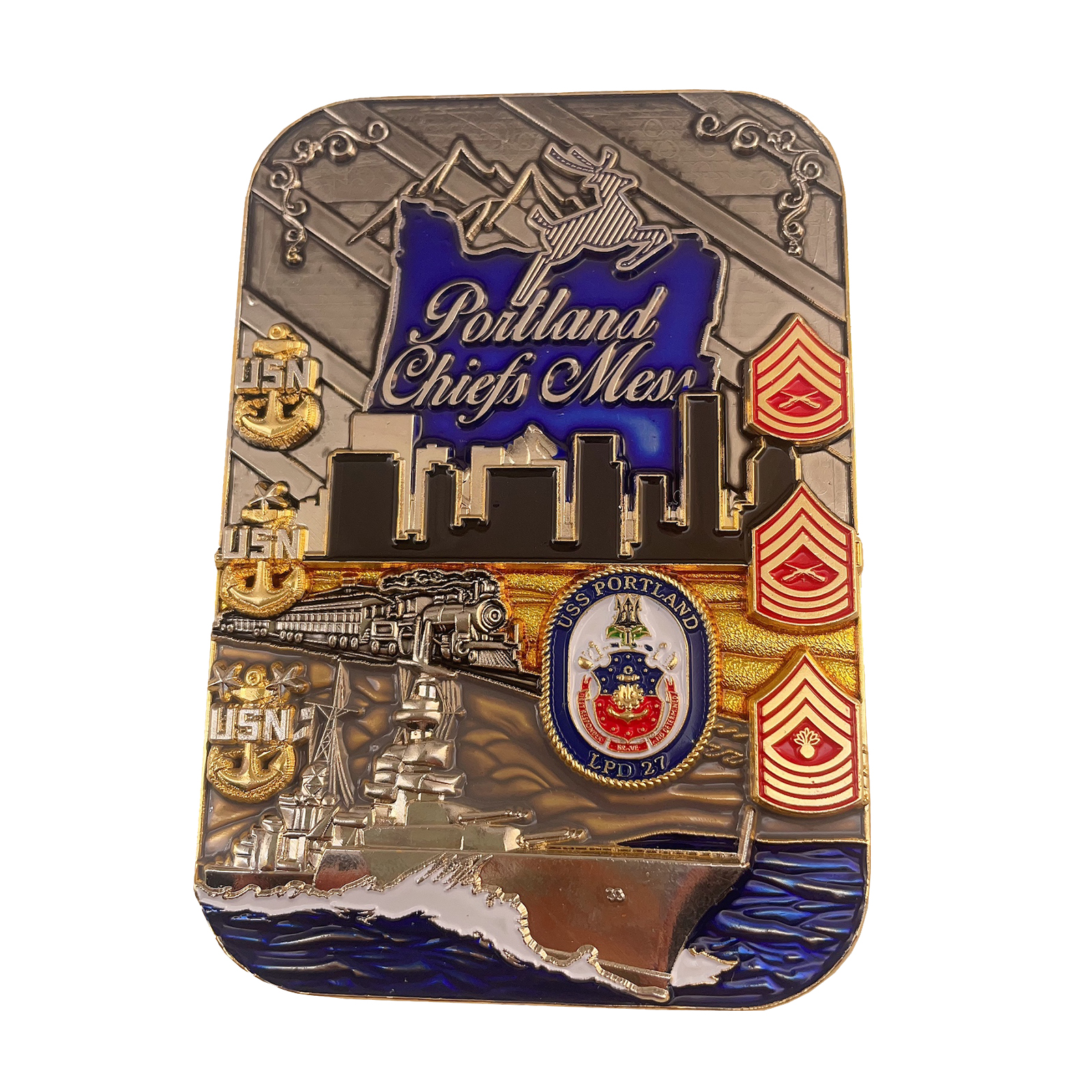 Portland CPO Vibrant Challenge Coin