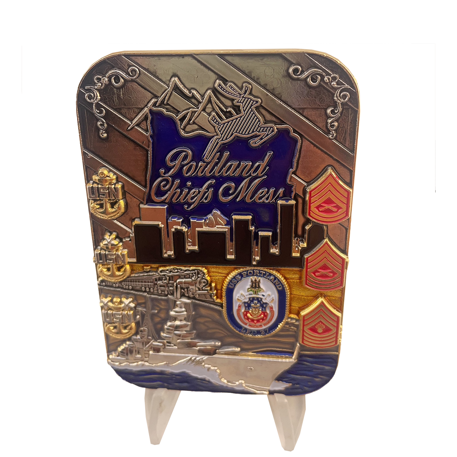 Portland CPO Vibrant Challenge Coin