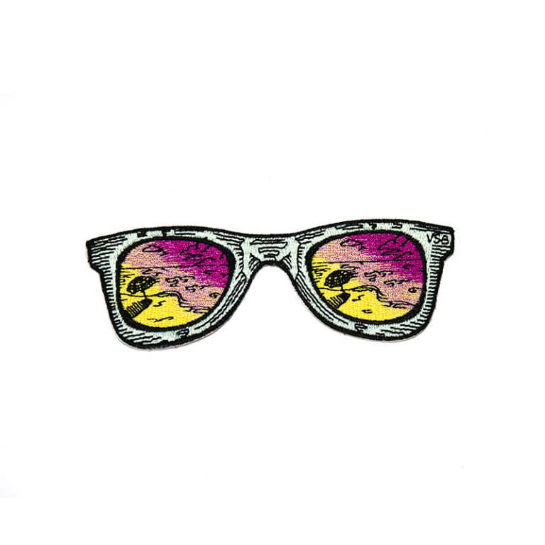Tropical Beach Sunglasses Embroidery Patches
