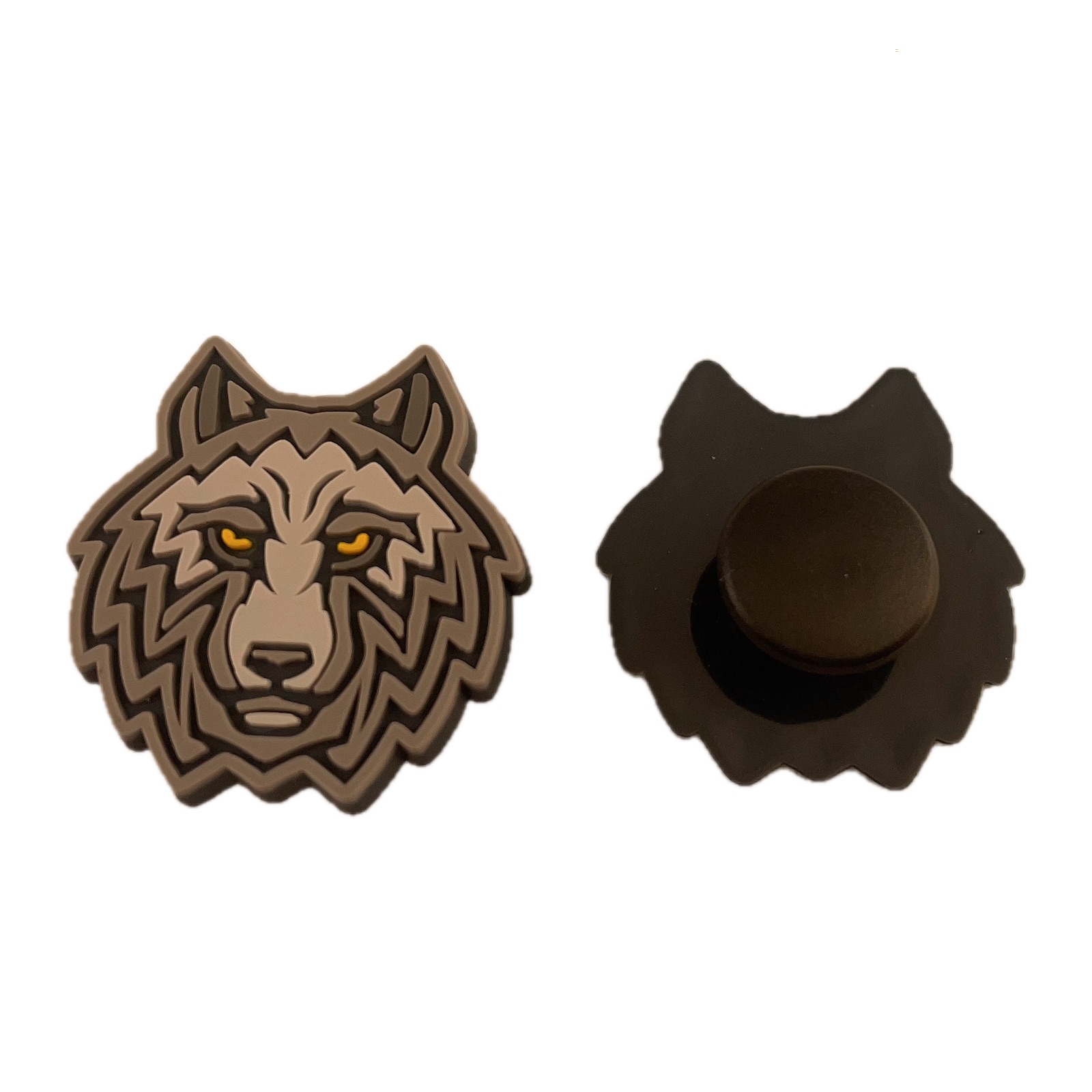 Coyote Brown Wolf PVC Patches