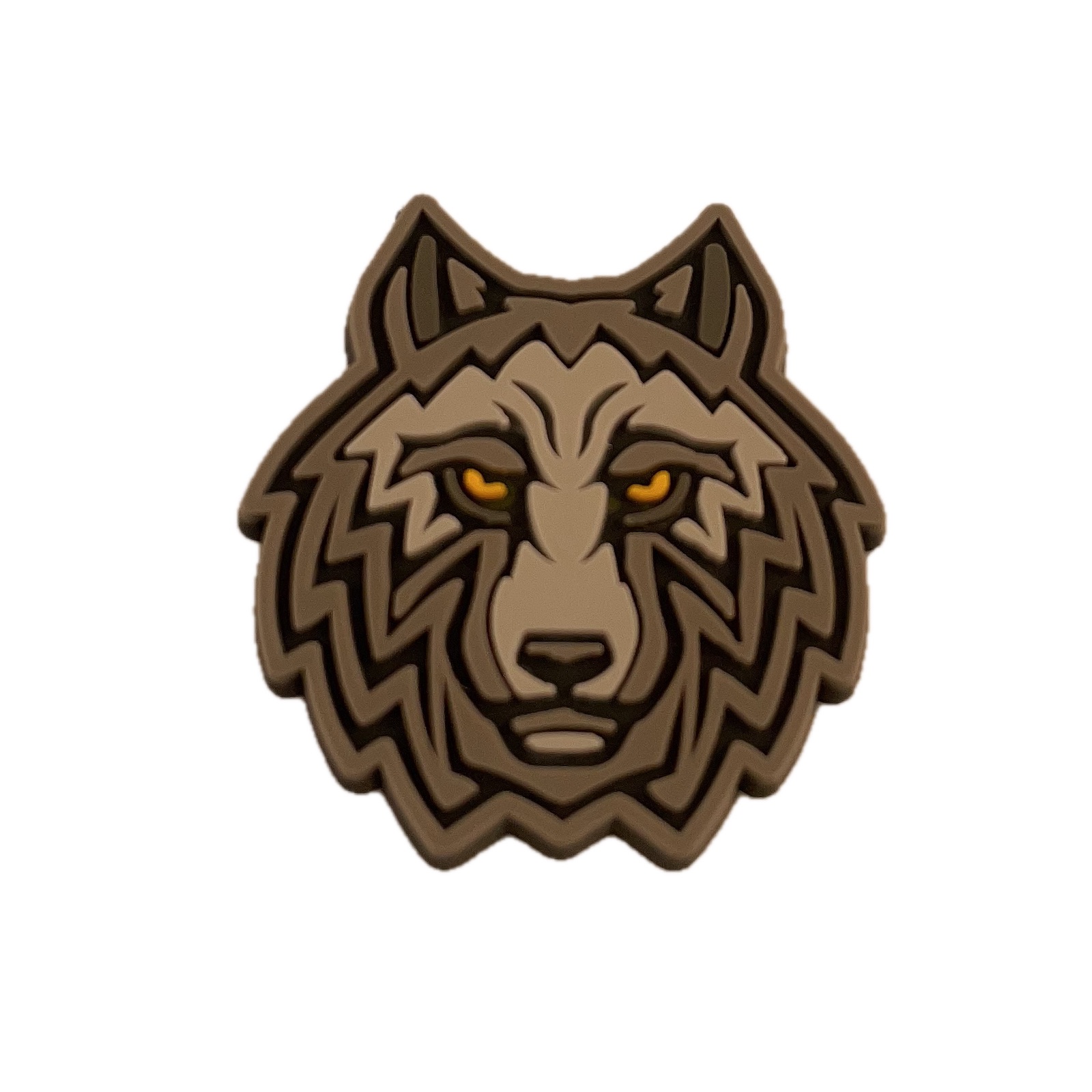 Coyote Brown Wolf PVC Patches