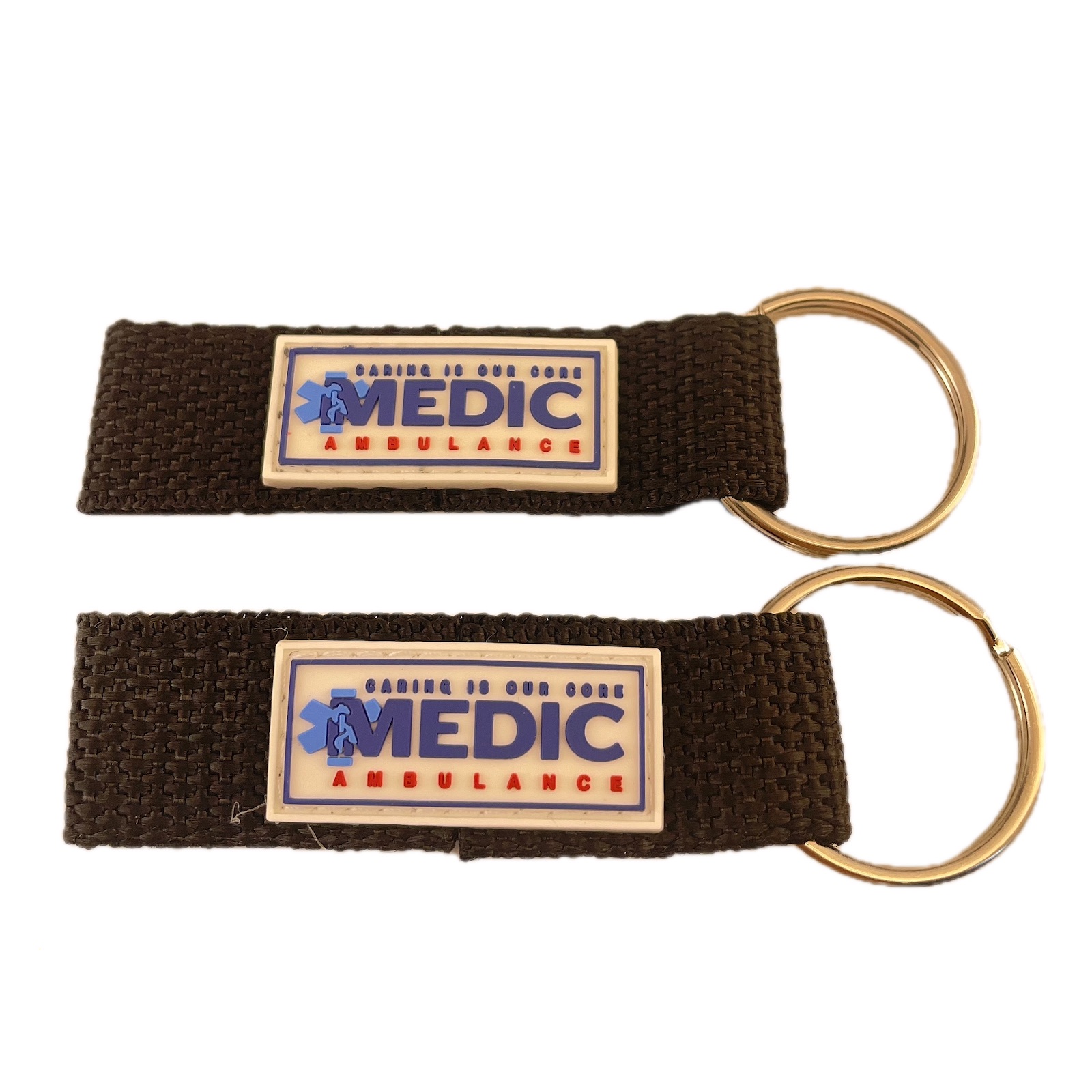 Custom Woven Strap PVC Keychain